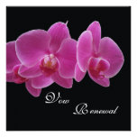 Invitación de la renovación del voto -- Orquídeas