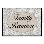 Invitación de la reunión de familia tarjeta