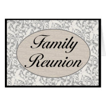 Invitación de la reunión de familia tarjeta
