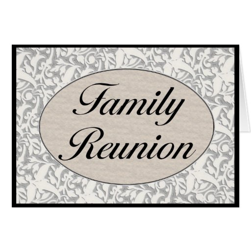 Invitación de la reunión de familia tarjeta