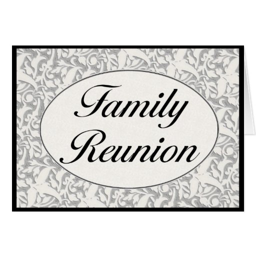 Invitación de la reunión de familia tarjetas