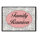 Invitación de la reunión de familia tarjeton