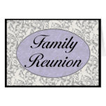Invitación de la reunión de familia tarjetón
