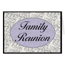 Invitación de la reunión de familia tarjetón