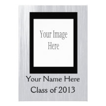 Invitación de la tarjeta de la foto de la graduaci