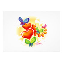 Invitación de la tarjeta del día de San Valentín invitaciones
