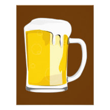 Invitación de la taza de cerveza