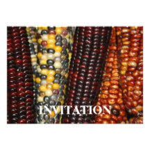 INVITACIÓN de la variedad del maíz indio