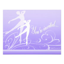 Invitación de la voluta de la danza (personalizabl