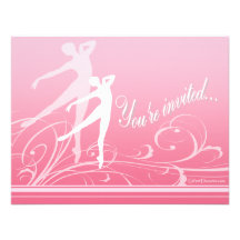 Invitación de la voluta de la danza (personalizabl