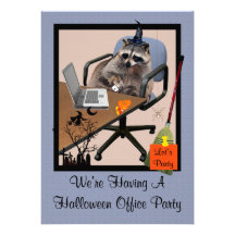Invitación de las fiestas en la oficina de Hallowe