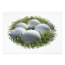 Invitación de las pelotas de golf
