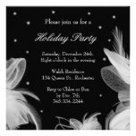 Invitación de las plumas de blanco puro de la cele