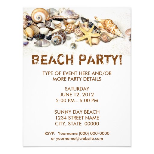 Invitación de los Seashells