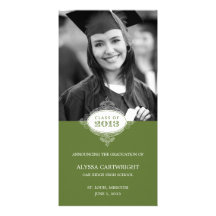 Invitación de lujo de la graduación del sello tarjeta fotografica personalizada