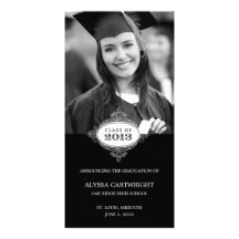 Invitación de lujo de la graduación del sello tarjetas personales