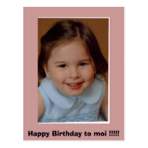 ¡Invitación de Maisie 3yr, feliz cumpleaños al moi Postales