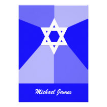 Invitación de Mitzvah de la barra - la estrella de invitaciones