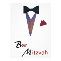 Invitación de Mitzvah Tux de la barra invitaciones
