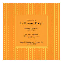Invitación de moda de Halloween del lunar