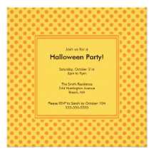 Invitación de moda de Halloween del lunar