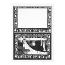 Invitación de Nouveau del arte de RSVP Beardsley