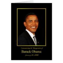 Invitación de Obama - fiesta formal de la inaugura Felicitación