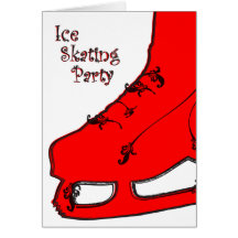 invitación de Paisley del fiesta del patinaje de h Tarjeton