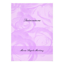 Invitación de Quinceanera de los rosas de la lavan