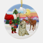 Invitación de Santas - cocker spaniel de color de  Ornatos