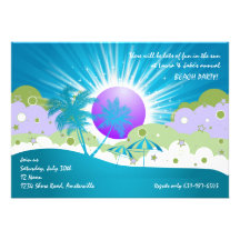 Invitación de Sun del verano