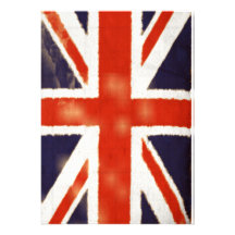 Invitación de Union Jack del vintage (vertical)
