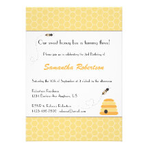 Invitación de zumbido del cumpleaños de las abejas