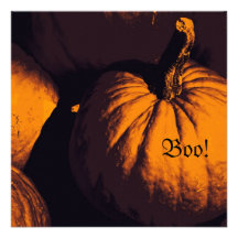 Invitación del abucheo de la calabaza de Halloween
