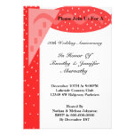 Invitación del aniversario de boda