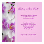 Invitación del aniversario de boda de las orquídea