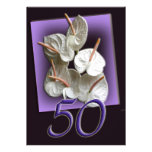 Invitación del aniversario de boda de oro