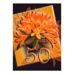 Invitación del aniversario de boda de oro
