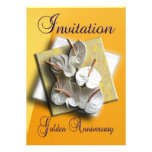 Invitación del aniversario de boda de oro