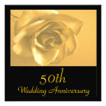 Invitación del aniversario de boda de oro