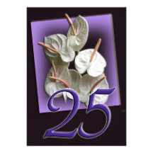 Invitación del aniversario de bodas de plata