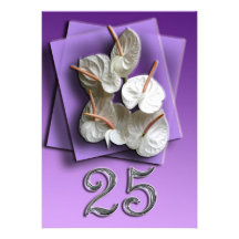 Invitación del aniversario de bodas de plata