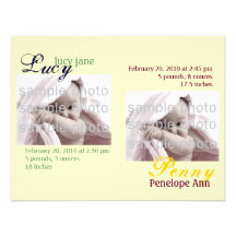 Invitación del apodo de los gemelos