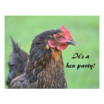 Invitación del batchelorette del fiesta de gallina