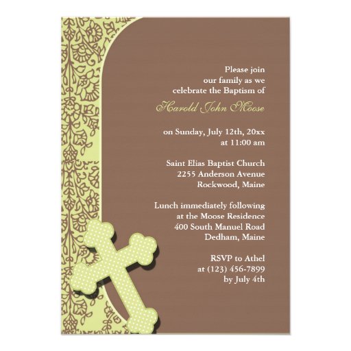 Invitación del bautismo