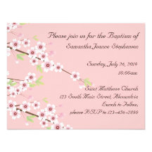 Invitación del bautismo del bebé
