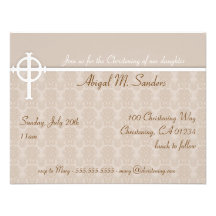 Invitación del bautizo del bebé