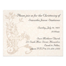Invitación del bautizo del bebé