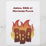 Invitación del Bbq del aviador Tarjeton