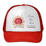 Invitación del bebé que grita para el nuevo papá gorras